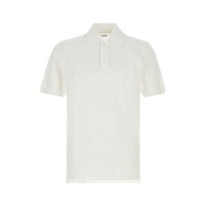Fedeli Men White Piquet Polo Shirt